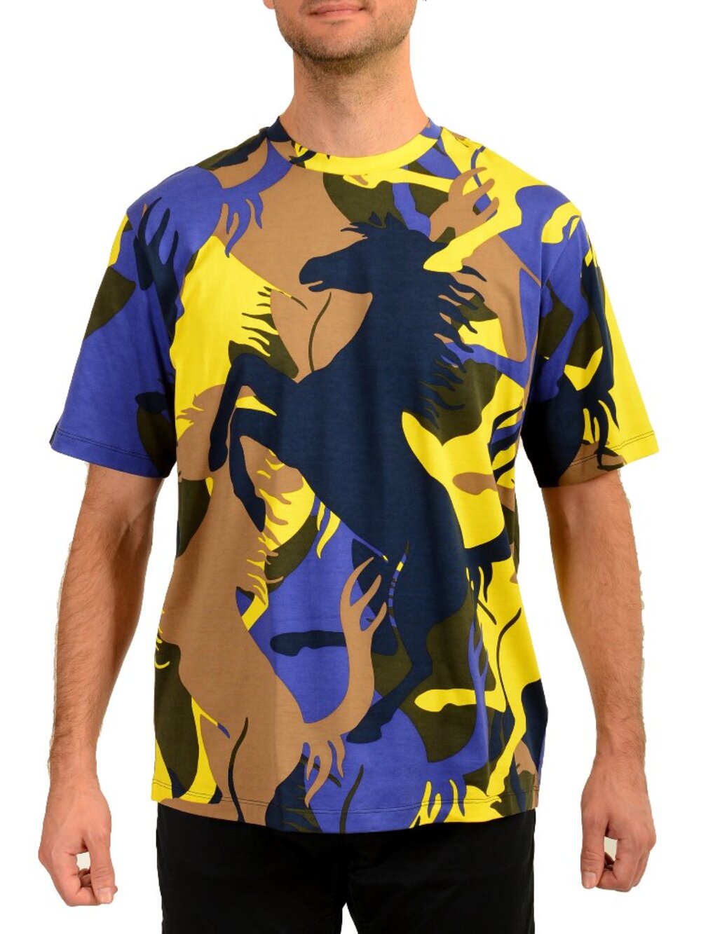 Scuderia Ferrari Fluid SS "Camouflage" Printed Cotton CNeck T-Shirt US XS IT 46